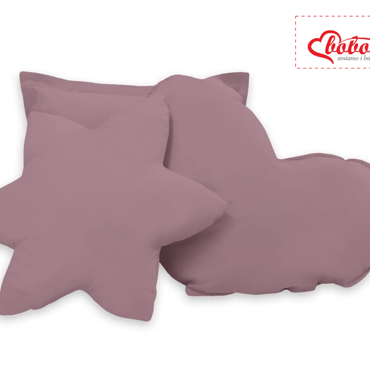 Pagalvėlių rinkinys, 3 vnt., spalvos: pilka, rožinė ir violetinė