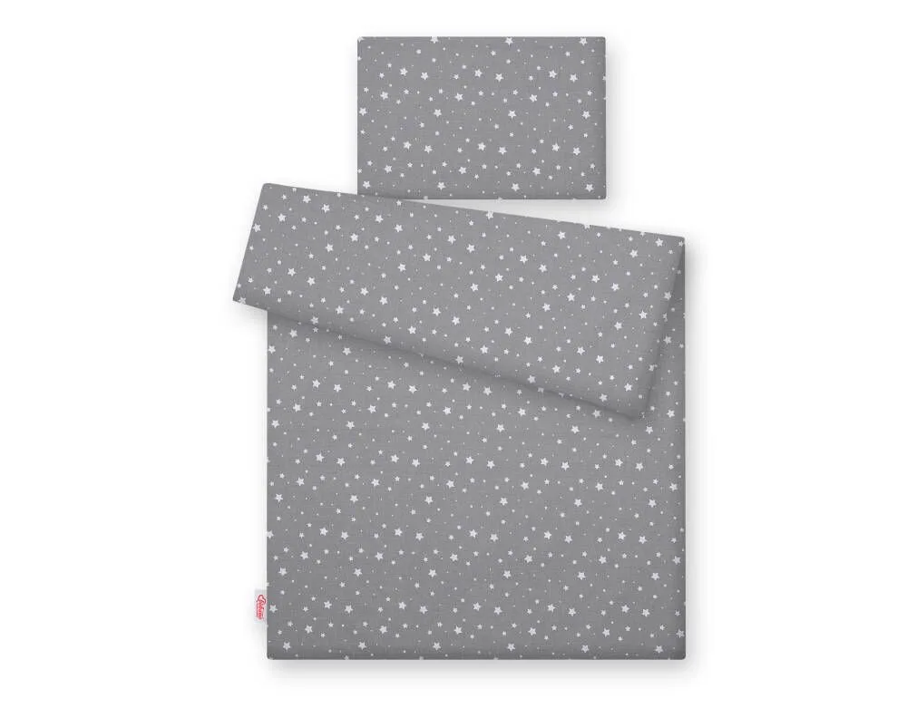 Medvilninės kūdikių patalynės komplektas, 2 dalys, 135x100, žvaigždutės