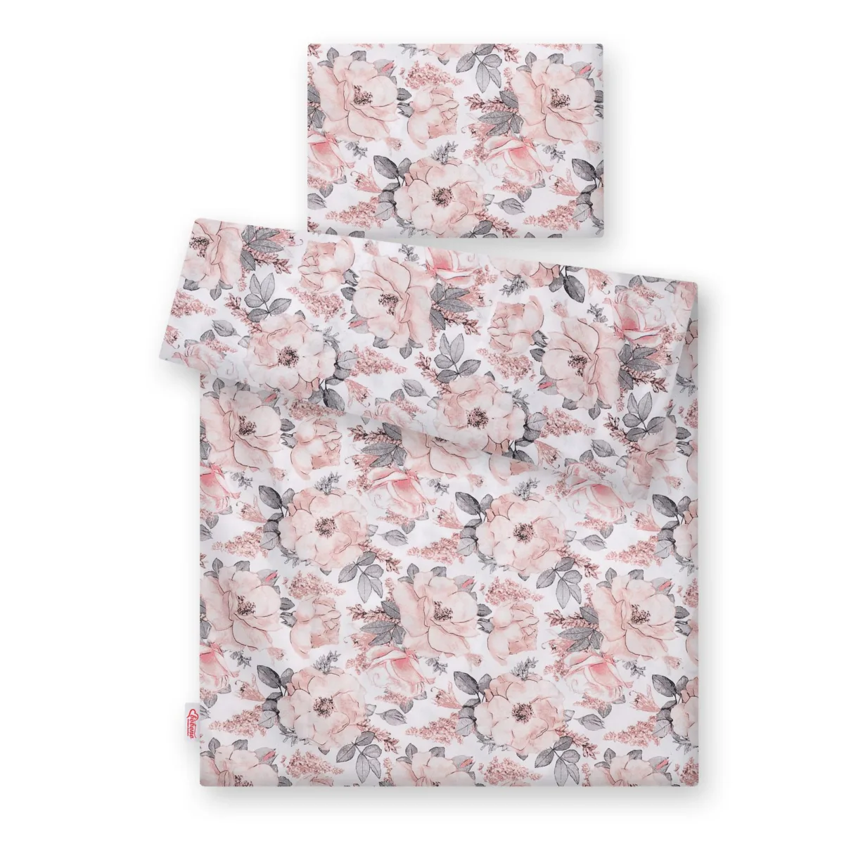 Medvilninės kūdikių patalynės komplektas, 2 dalys, 135x100, spalvos: geltona, rožinė ir kitos