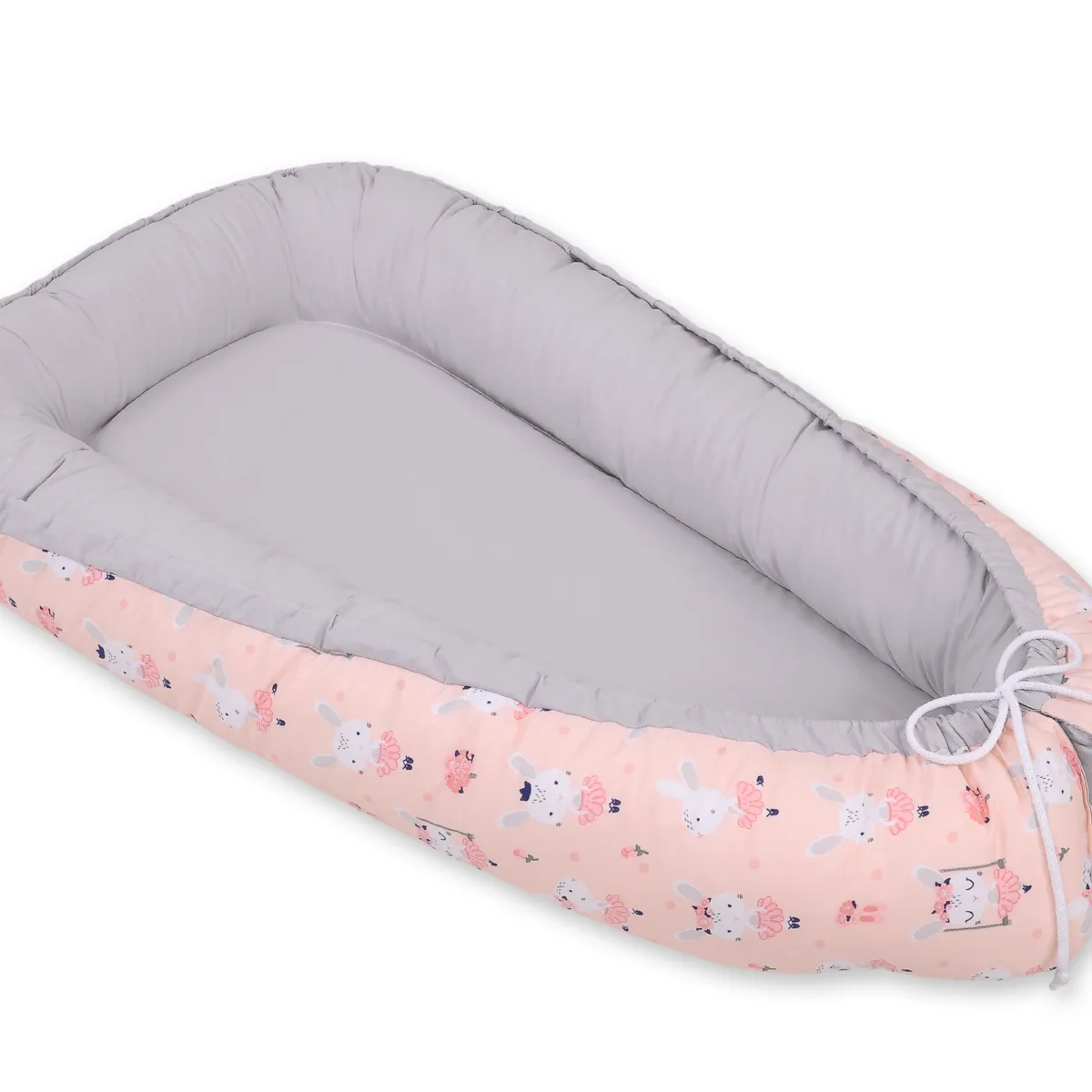 Dvipusis kūdikių kokonas „Premium Cocoon“ naujagimiams „BOBONO“, rožinės balerinos
