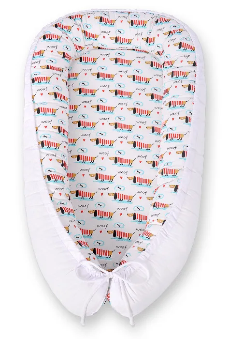 Dvipusis kūdikių kokonas „Premium Cocoon“ naujagimiams „BOBONO“, spalvos: geltona ir kitos