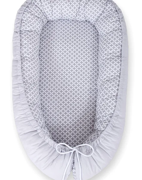 Dvipusis kūdikių kokonas „Premium Cocoon“ naujagimiams „BOBONO“, gėlės