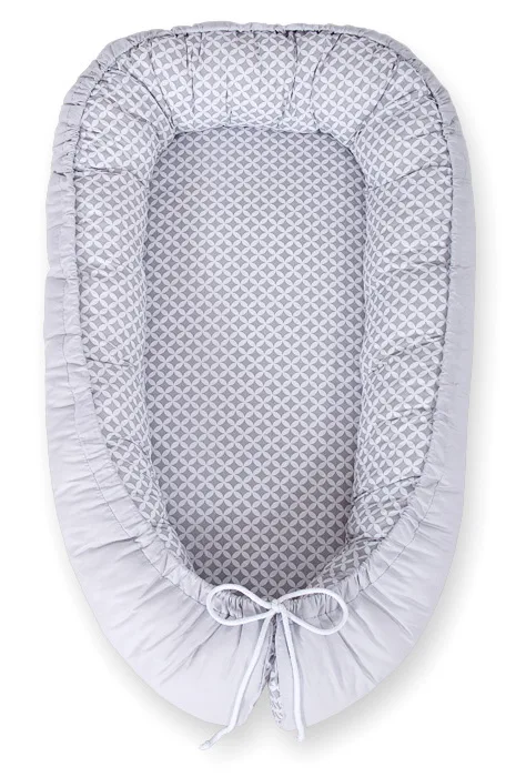 Dvipusis kūdikių kokonas „Premium Cocoon“ naujagimiams „BOBONO“, gėlės