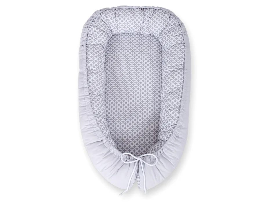 Dvipusis kūdikių kokonas „Premium Cocoon“ naujagimiams „BOBONO“, gėlės