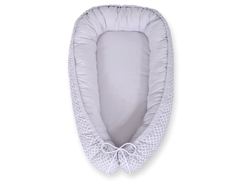 Dvipusis kūdikių kokonas „Premium Cocoon“ naujagimiams „BOBONO“, gėlės