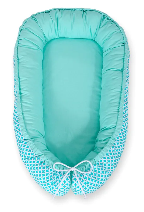 Dvipusis kūdikių kokonas „Premium Cocoon“ naujagimiams „BOBONO“, gėlės