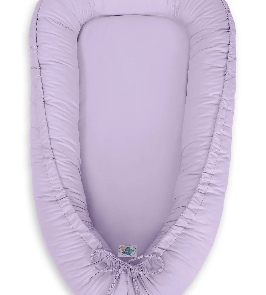 Dvipusis kūdikių kokonas „Premium Cocoon“ naujagimiams „MY SWEET BABY“, spalvos: rožinė, smėlio ir violetinė