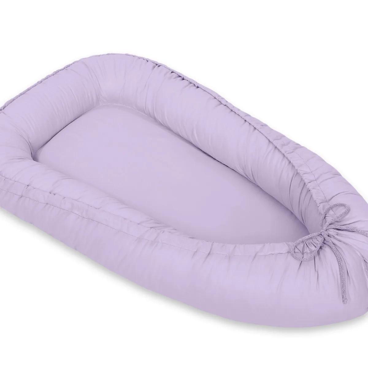 Dvipusis kūdikių kokonas „Premium Cocoon“ naujagimiams „MY SWEET BABY“, spalvos: rožinė, smėlio ir violetinė
