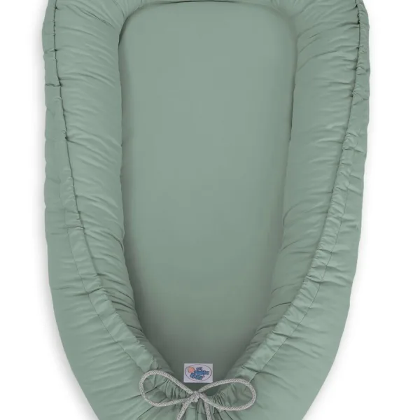 Dvipusis kūdikių kokonas „Premium Cocoon“ naujagimiams „MY SWEET BABY“, spalva: žalia