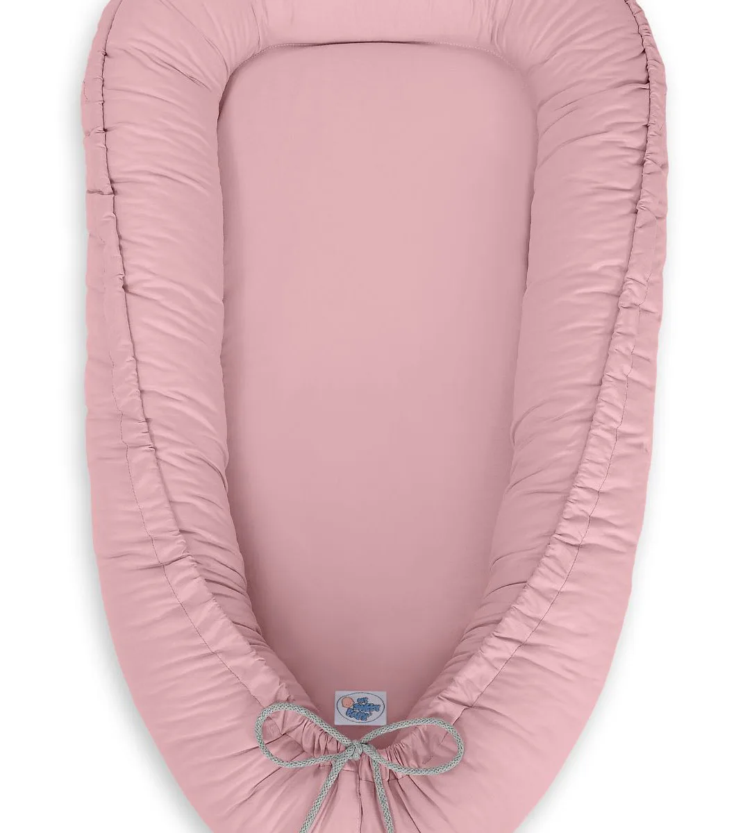 Dvipusis kūdikių kokonas „Premium Cocoon“ naujagimiams „MY SWEET BABY“, spalvos: rožinė, smėlio ir violetinė