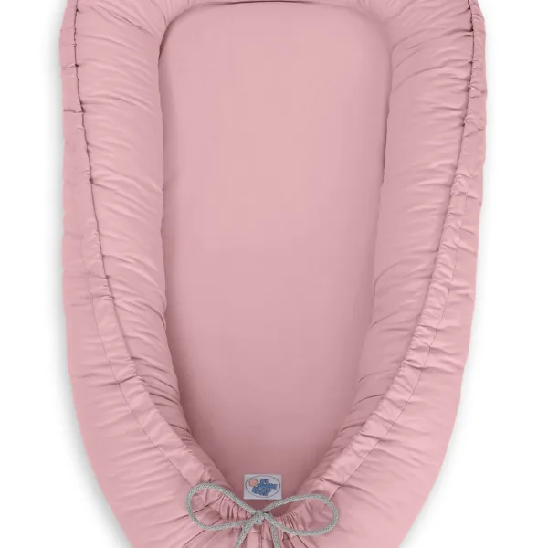 Dvipusis kūdikių kokonas „Premium Cocoon“ naujagimiams „MY SWEET BABY“, spalvos: rožinė, smėlio ir violetinė