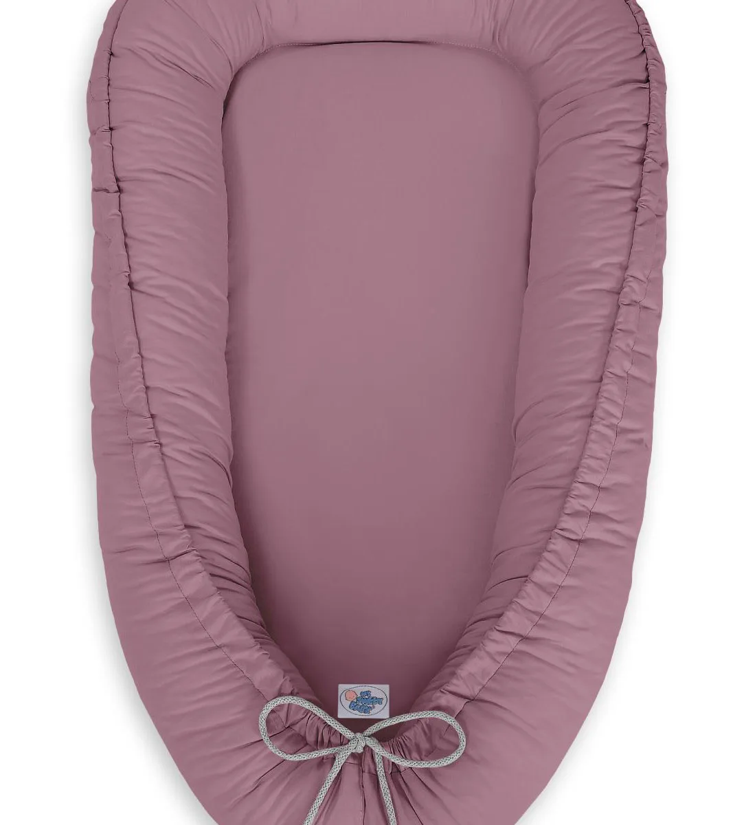 Dvipusis kūdikių kokonas „Premium Cocoon“ naujagimiams „MY SWEET BABY“, spalvos: rožinė, smėlio ir violetinė