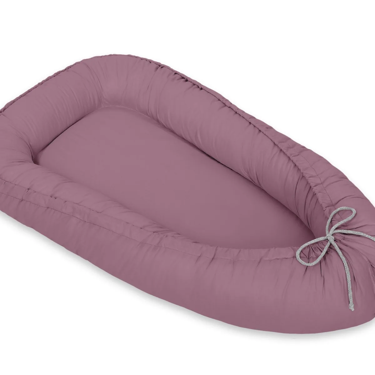 Dvipusis kūdikių kokonas „Premium Cocoon“ naujagimiams „MY SWEET BABY“, spalvos: rožinė, smėlio ir violetinė