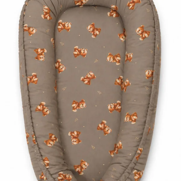 Dvipusis kūdikių kokonas „Premium Cocoon“ naujagimiams „MY SWEET BABY“, meškiukai