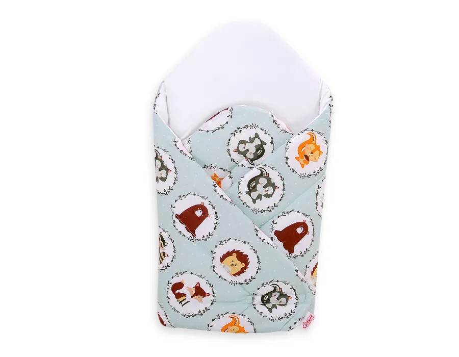 Kūdikių lizdelis su standžiu pagrindu, gyvūnėliai, vienaragis, mėtinė