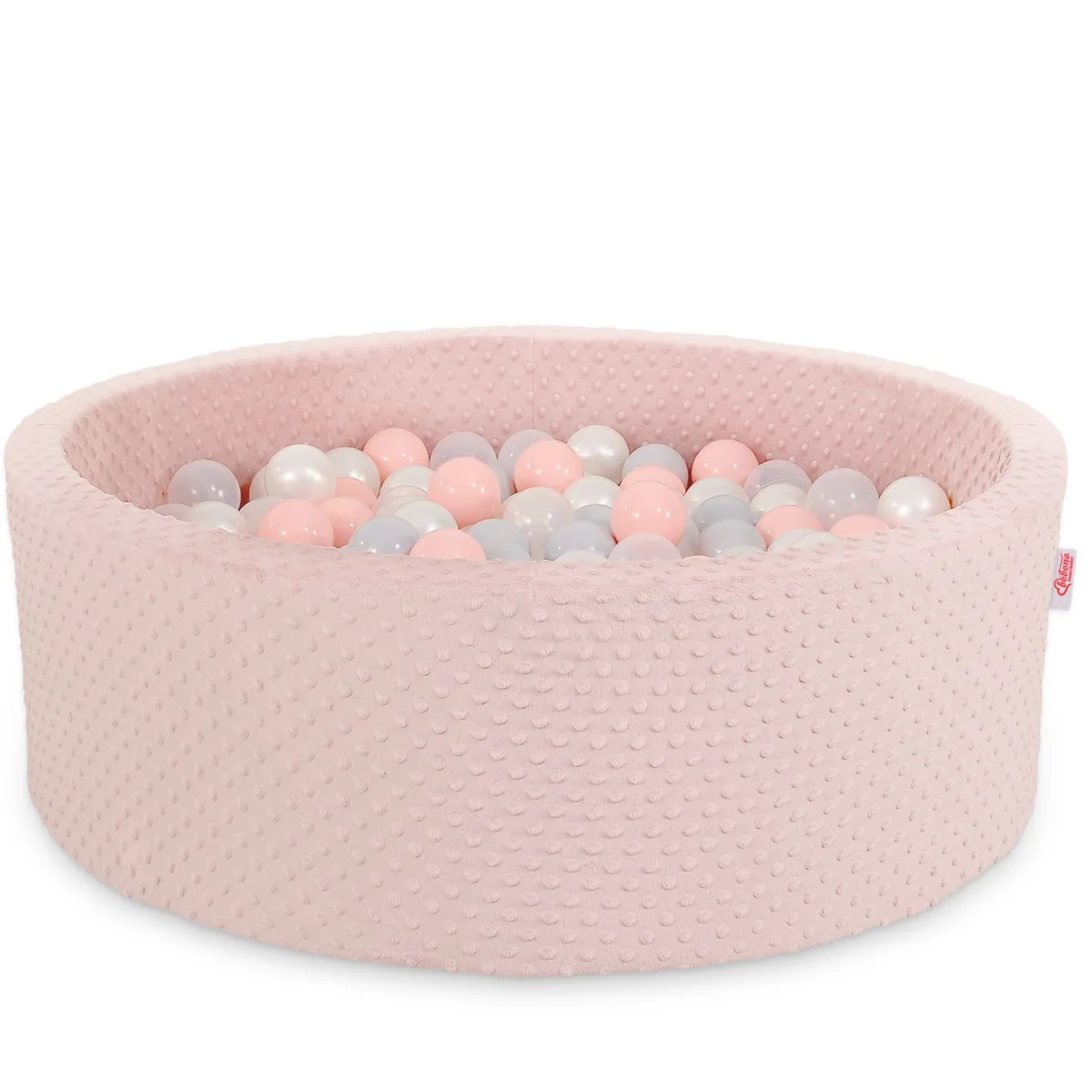 Kamuoliukų baseinas „minky“, aukštis 30 cm, su 200 vnt. kamuoliukų, spalvos: mėlyna, pilka ir kitos