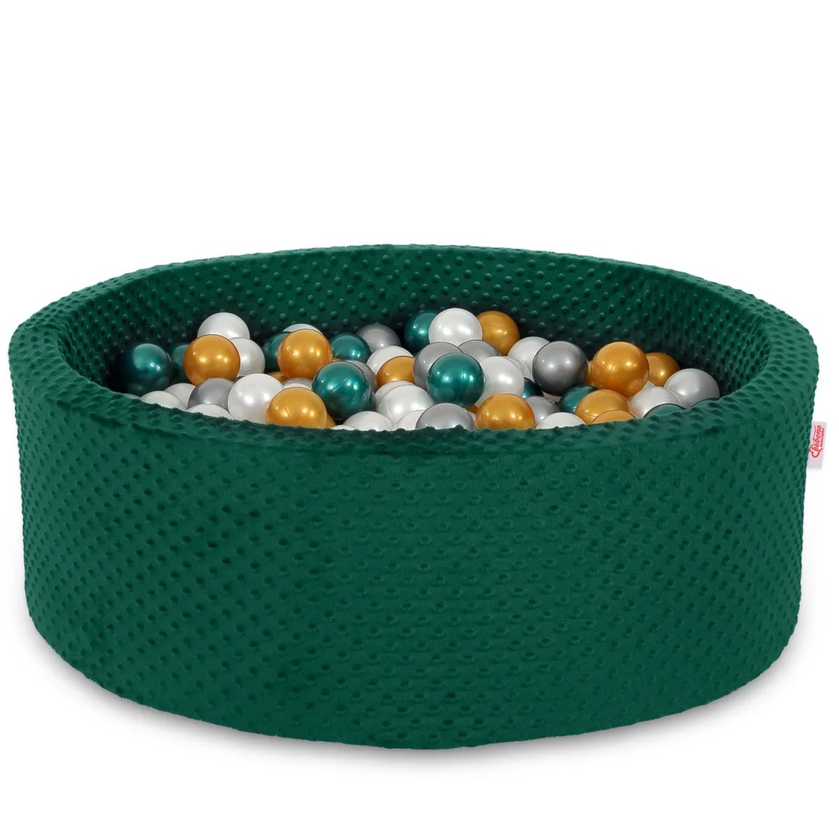 Kamuoliukų baseinas „minky“, aukštis 30 cm, su 200 vnt. kamuoliukų, spalvos: ruda, smėlio ir žalia
