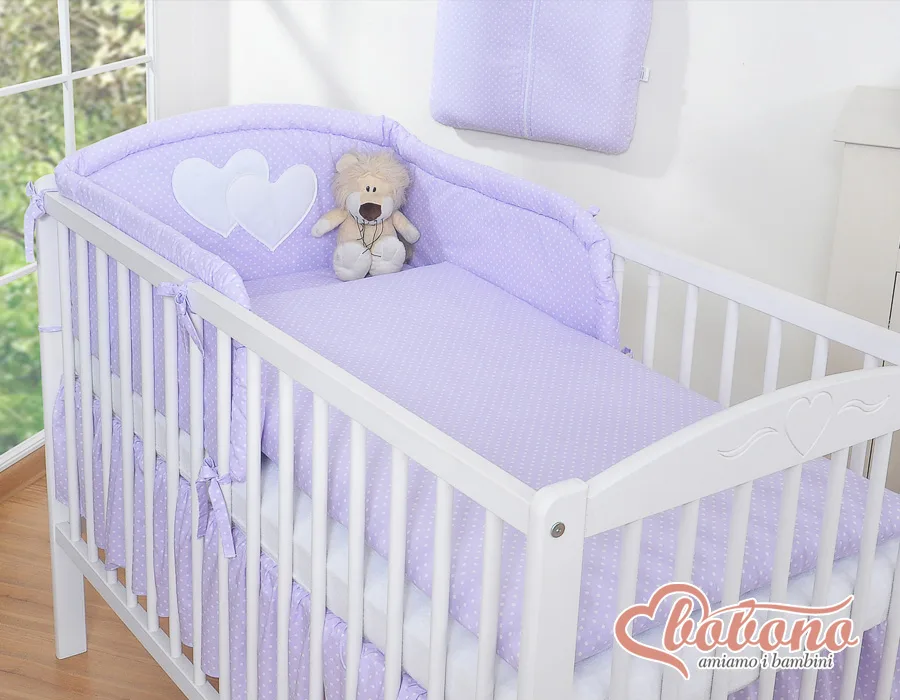 Patalynės komplektas, 3 dalys, 135x100, širdelės, spalvos: rožinė, ruda ir kitos