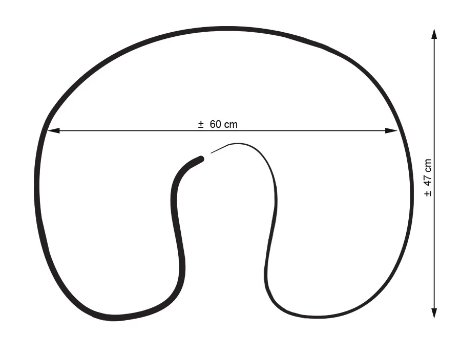Maitinimo pagalvė „Croissant“ su nuimamu užvalkalu, laisvos rankos maitinant, spalvos: ruda ir smėlio