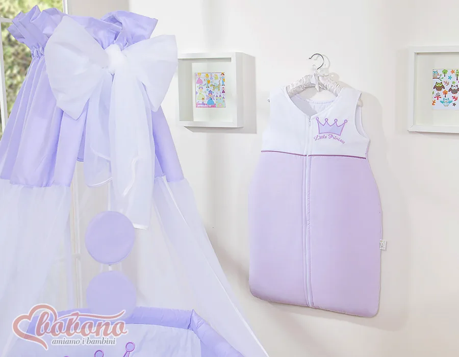 Šifoninis baldakimas, spalvos: violetinė ir žalia