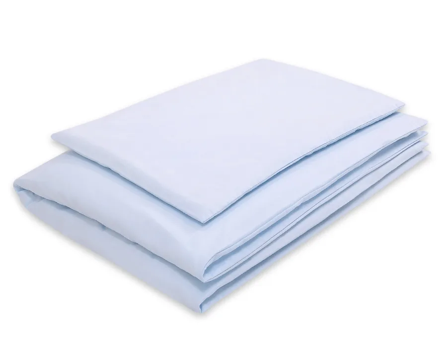 Medvilninės vaikiškos patalynės komplektas, 2 dalys: pagalvės užvalkalas 60x40 cm ir antklodės užvalkalas 135x100 cm, spalvos: balta, geltona ir kitos