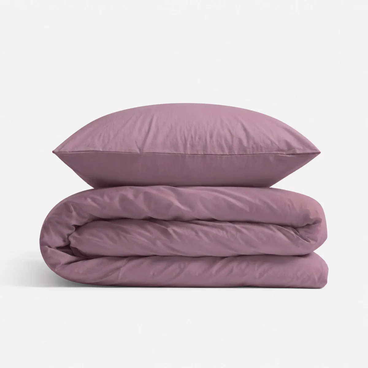Medvilninės vaikiškos patalynės komplektas, 2 dalys: pagalvės užvalkalas 60x40 cm ir antklodės užvalkalas 135x100 cm, spalva: pastelinė violetinė