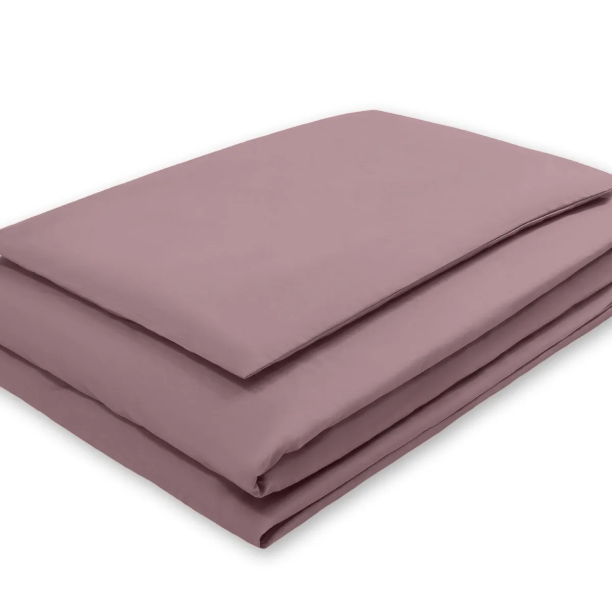 Medvilninės vaikiškos patalynės komplektas, 2 dalys: pagalvės užvalkalas 60x40 cm ir antklodės užvalkalas 135x100 cm, spalva: pastelinė violetinė