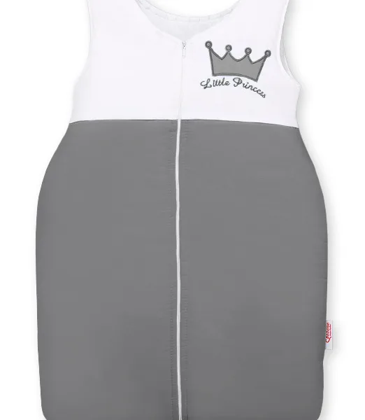 Medvilninis vaikiškas miegmaišis, dydis M, 6–12 mėn., TOG 2.5, visiems sezonams, „Little Princess“, spalva: antracito