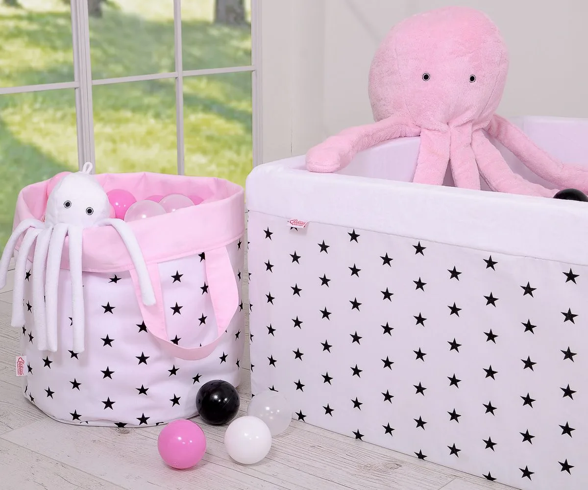Didelis aštuonkojis apkabinti, rožinis, lygus „minky“