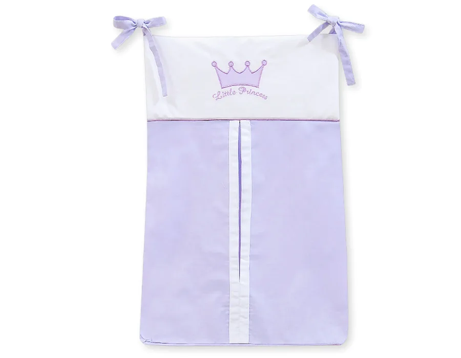 Kabinamas krepšys vystyklams, „Little Prince/Princess“, spalva: alyvinė