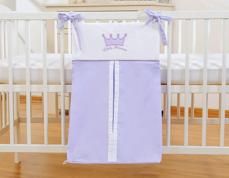 Kabinamas krepšys vystyklams, „Little Prince/Princess“, spalva: alyvinė