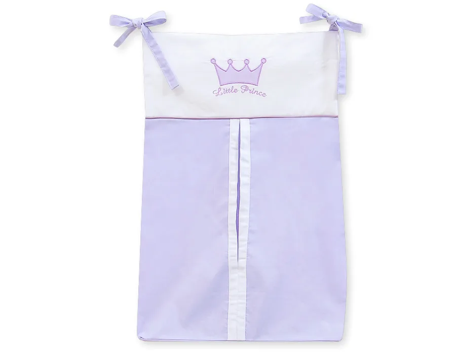 Kabinamas krepšys vystyklams, „Little Prince/Princess“, spalva: alyvinė