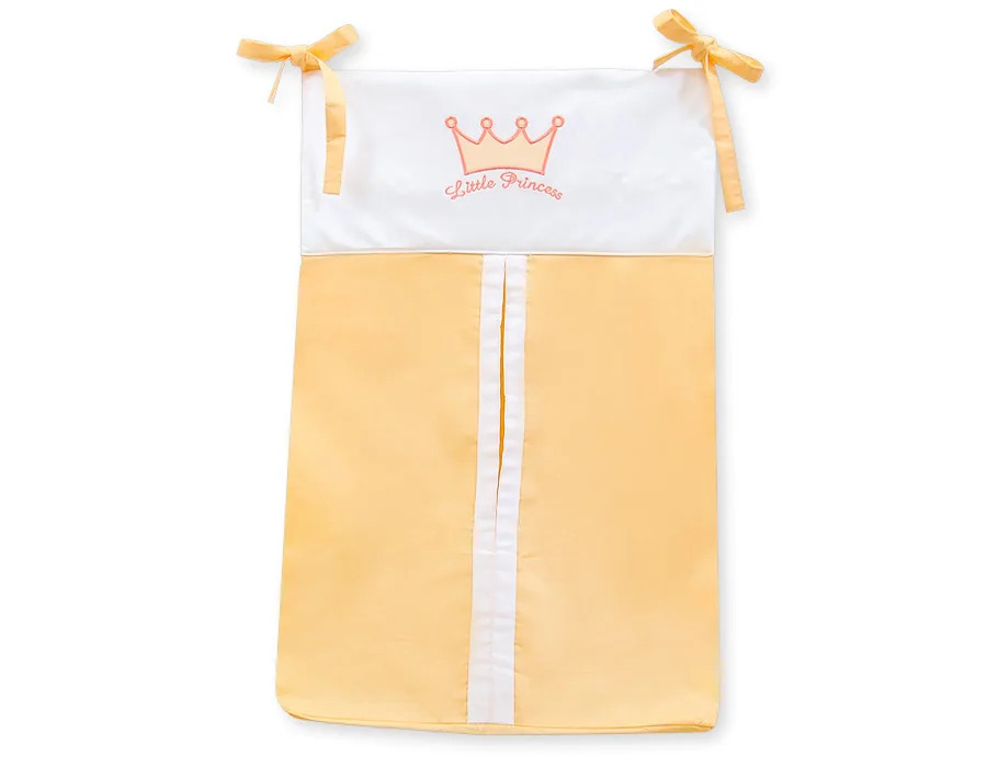 Kabinamas krepšys vystyklams, „Little Prince/Princess“, spalva: persikinė