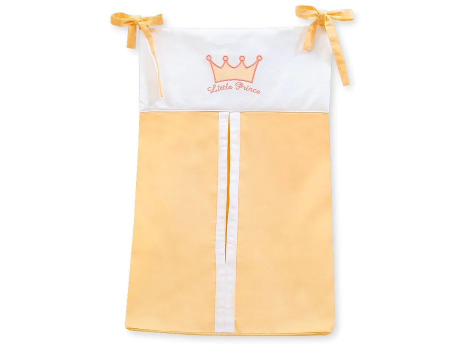 Kabinamas krepšys vystyklams, „Little Prince/Princess“, spalva: persikinė