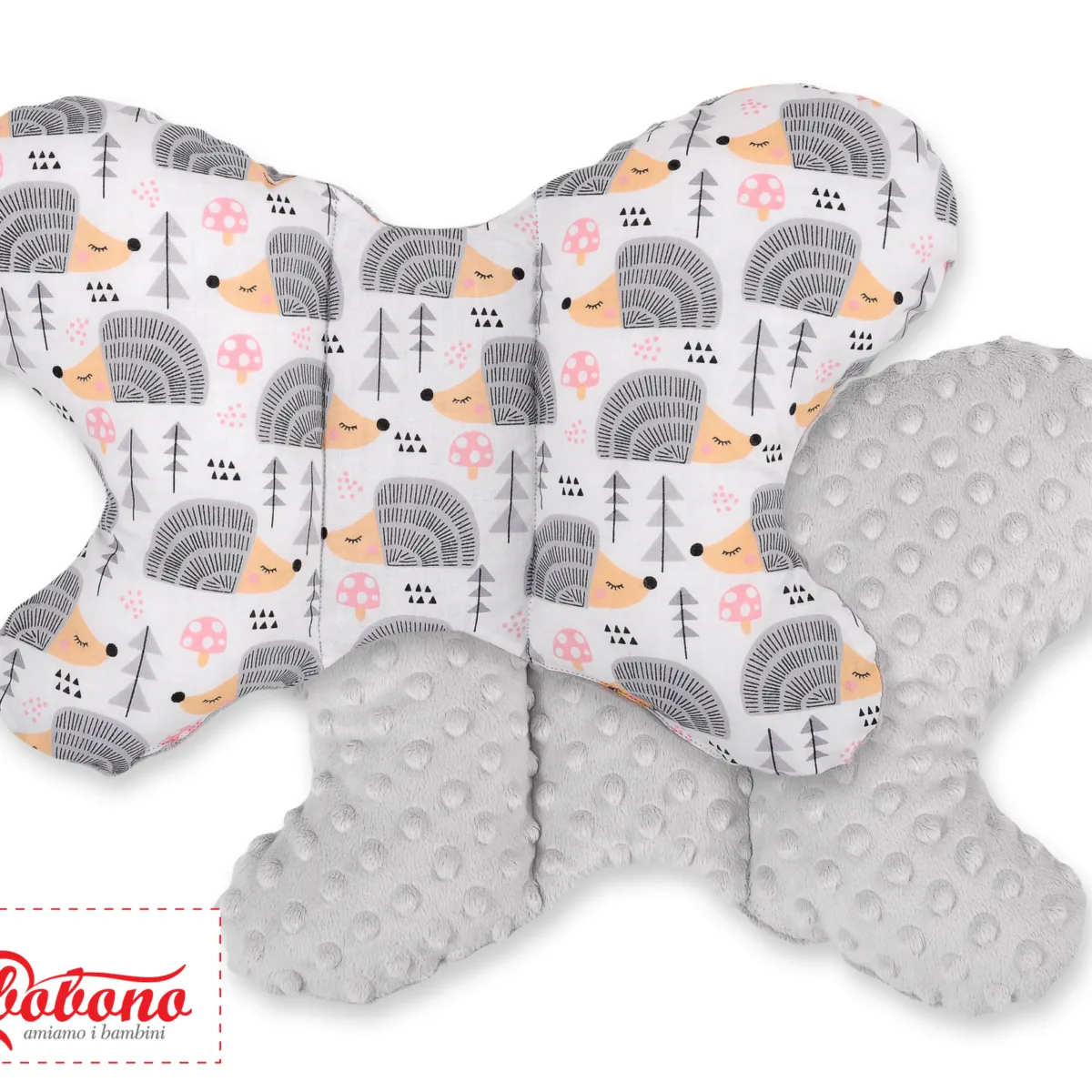 Dvipusė pagalvėlė nuo smūgių „BUTTERFLY“, ežiukai