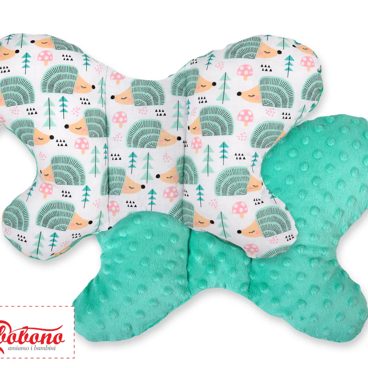 Dvipusė pagalvėlė nuo smūgių „BUTTERFLY“, ežiukai