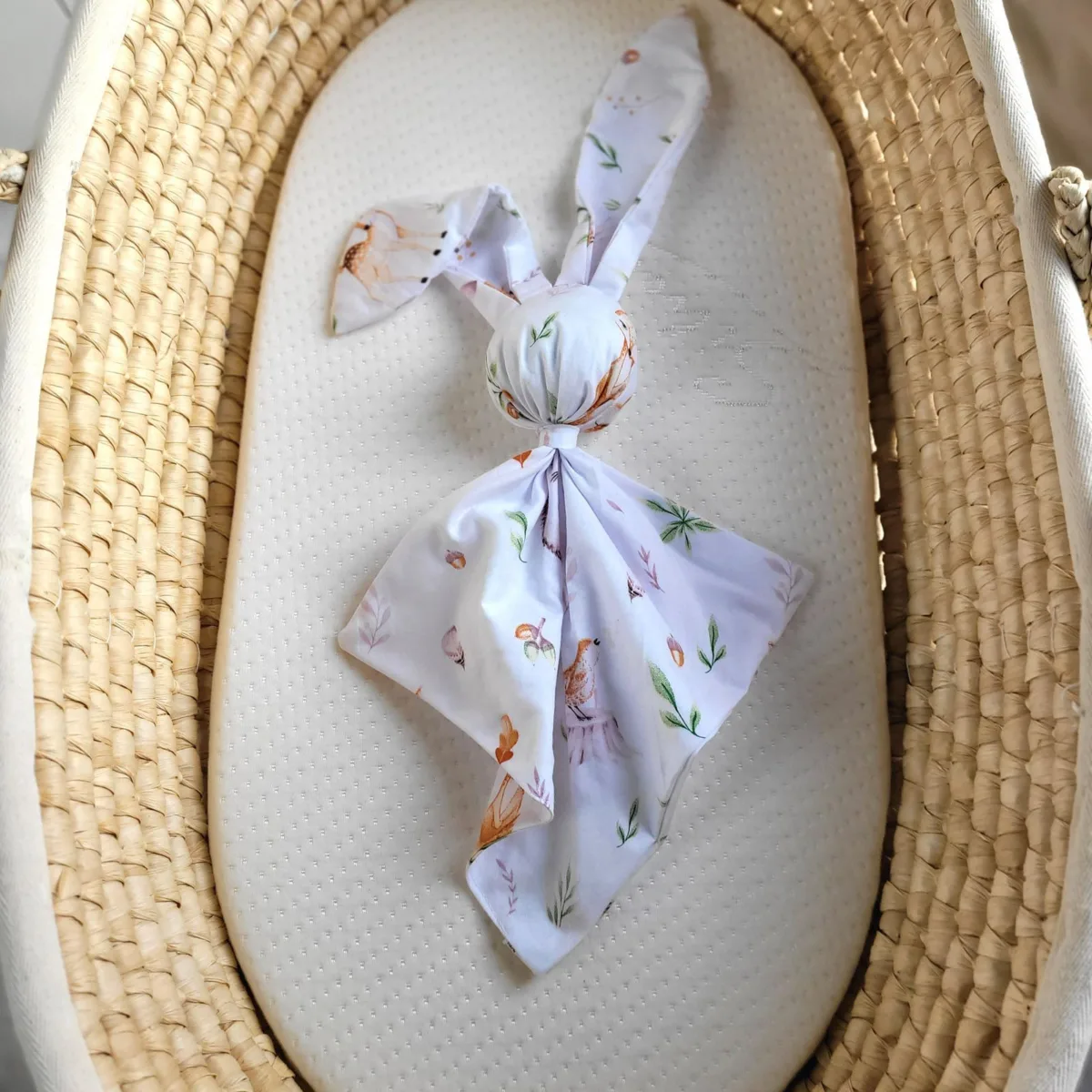 Medvilninis migdukas zuikutis „DOUDOU“, minkštas ir jaukus, gyvūnėliai