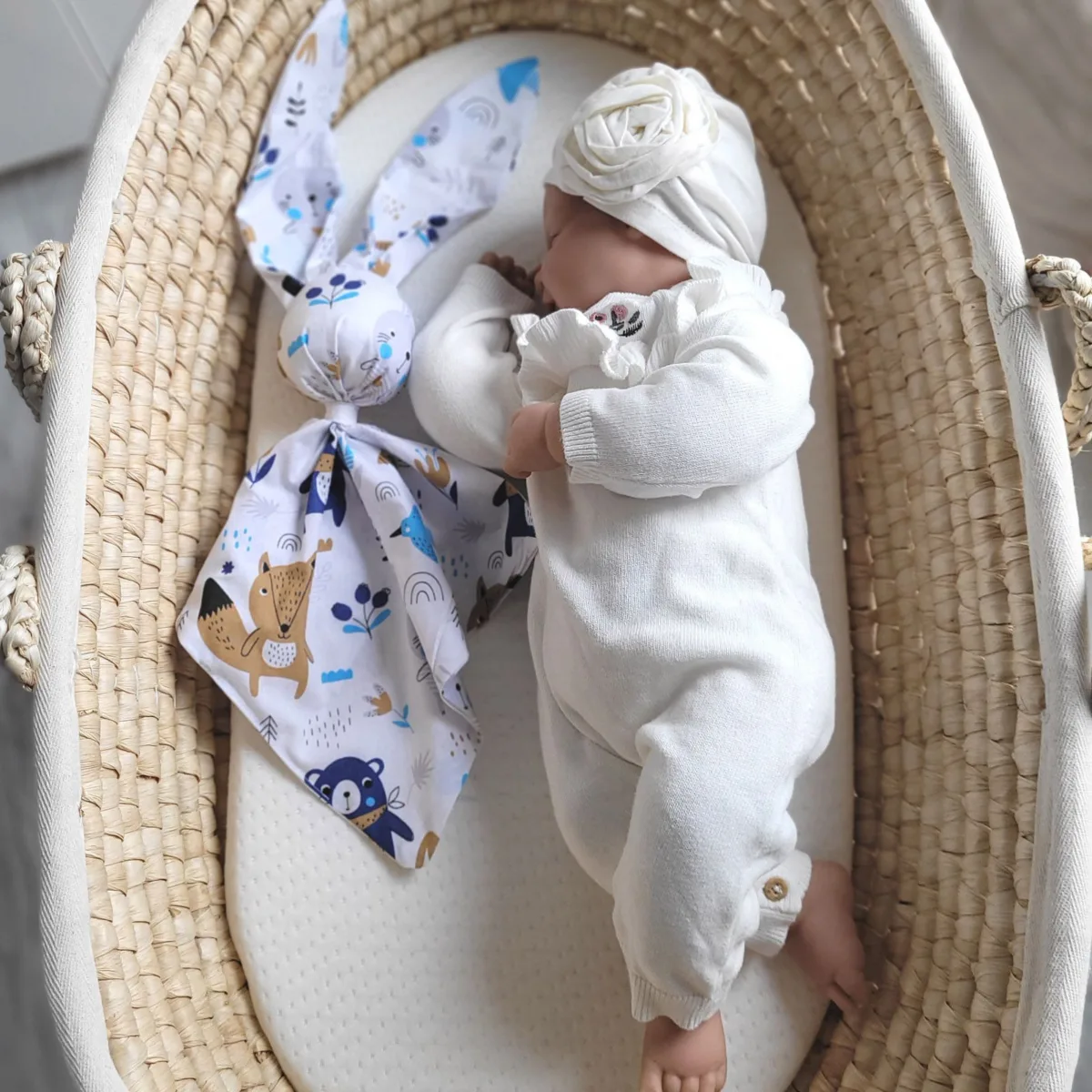 Medvilninis migdukas zuikutis „DOUDOU“, minkštas ir jaukus, meškiukai