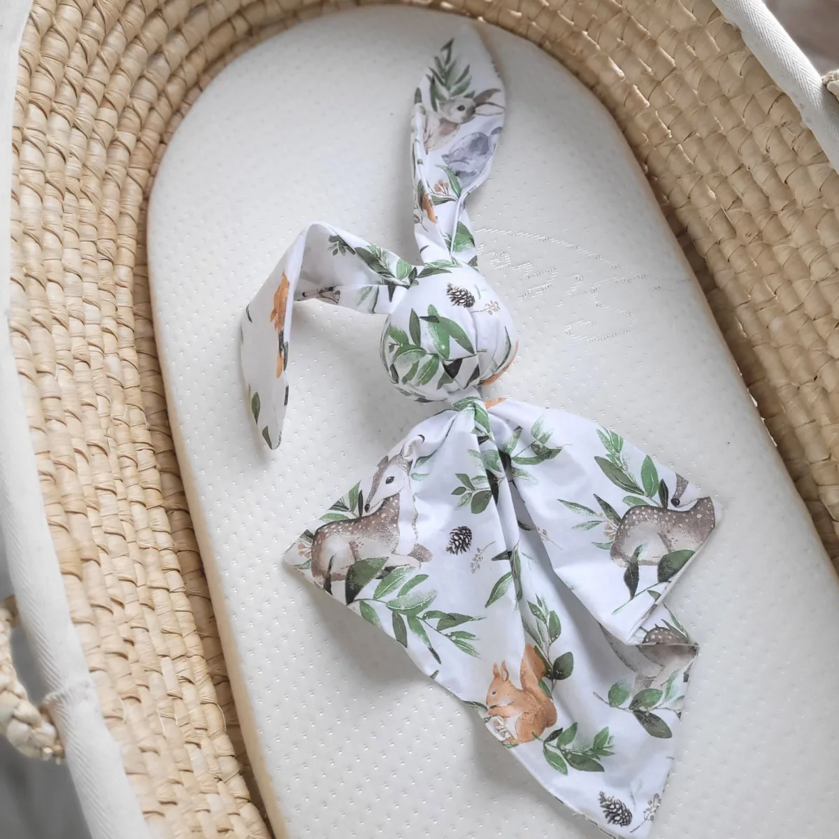 Medvilninis migdukas zuikutis „DOUDOU“, minkštas ir jaukus, gyvūnėliai