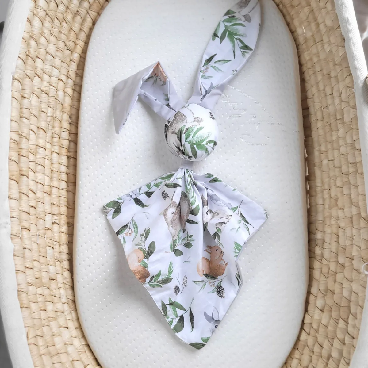 Medvilninis migdukas zuikutis „DOUDOU“, minkštas ir jaukus, gyvūnėliai