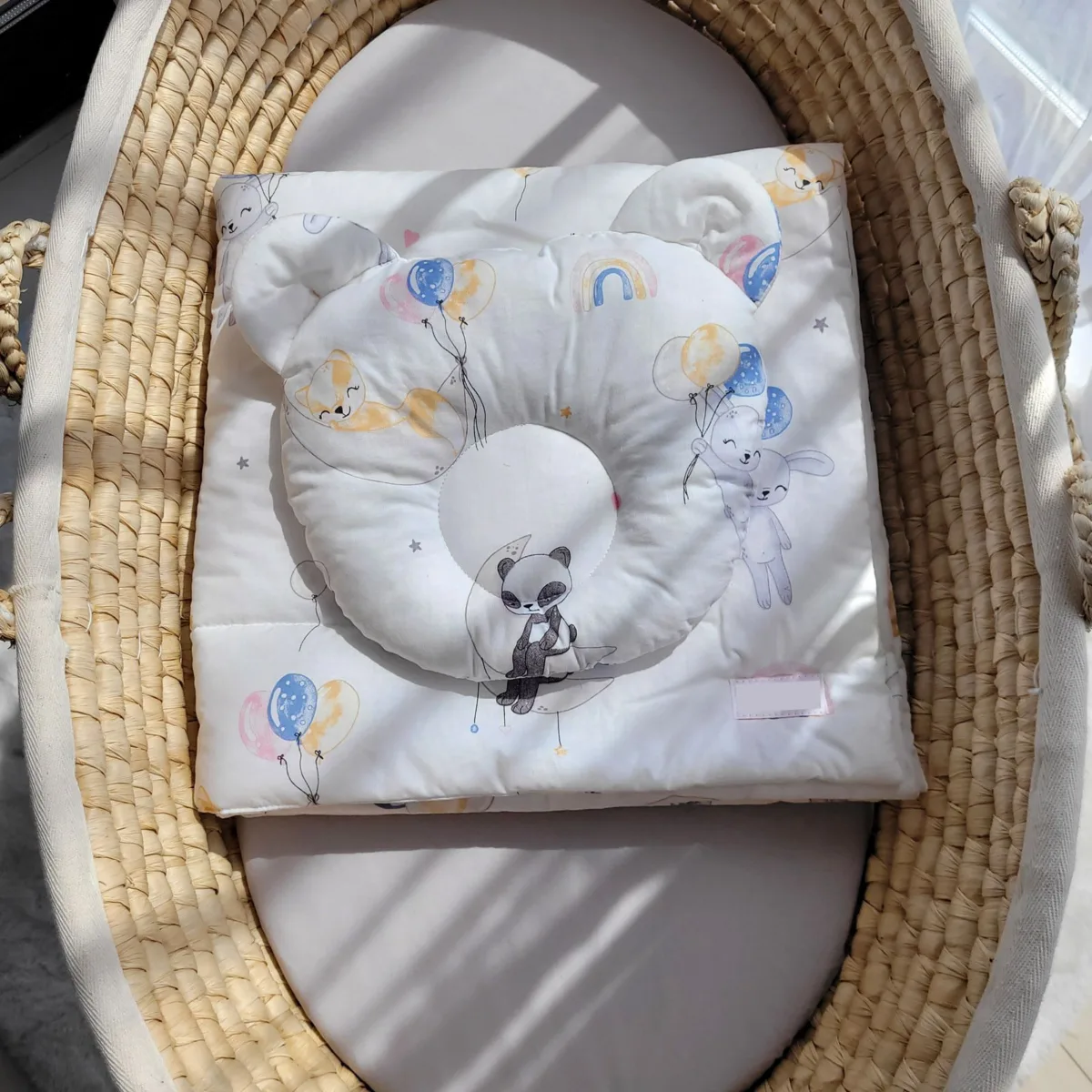 Antklodė su pagalve „Teddy“, 2 vnt. komplektas, įvairių spalvų