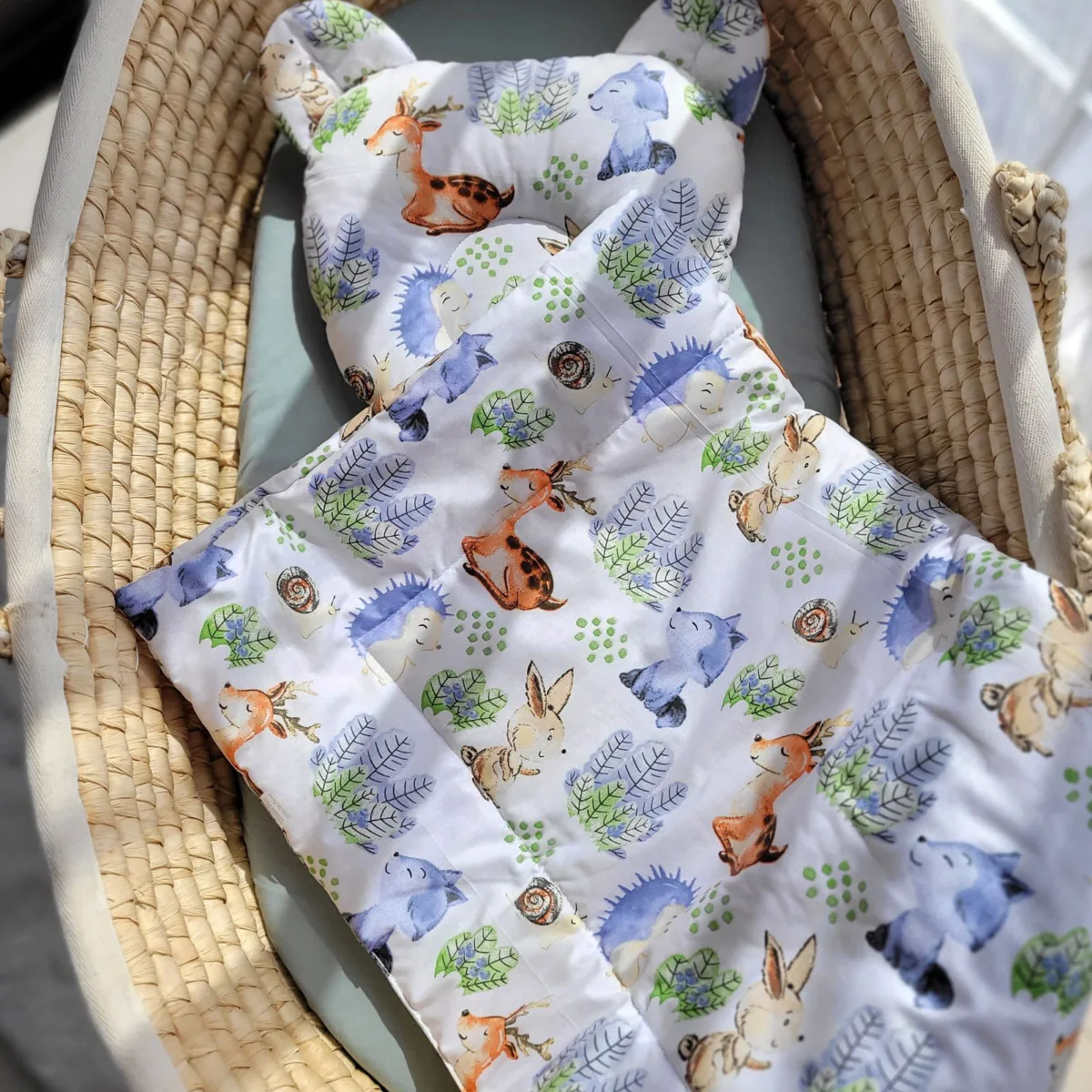 Antklodė su pagalve „Teddy“, 2 vnt. komplektas, gyvūnėliai, įvairių spalvų