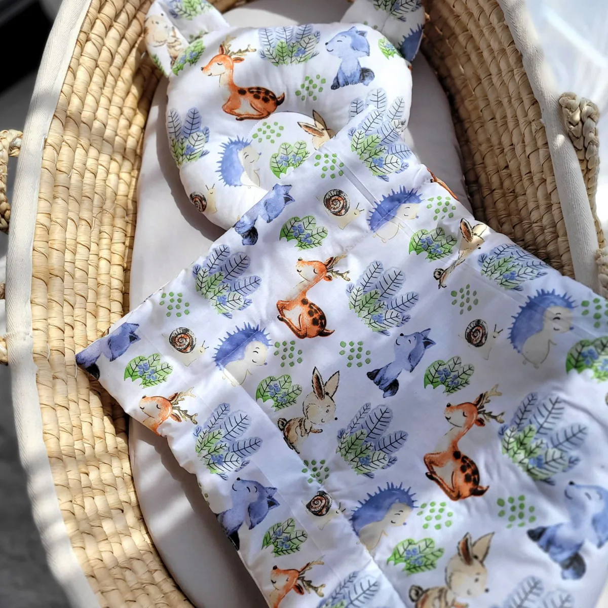 Antklodė su pagalve „Teddy“, 2 vnt. komplektas, gyvūnėliai, įvairių spalvų