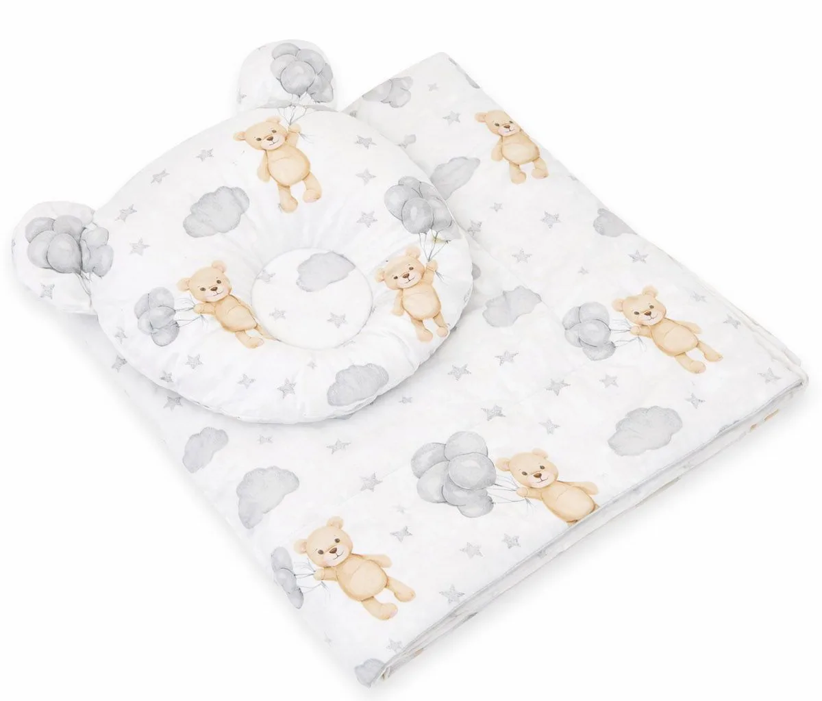 Antklodė su pagalve „Teddy“, 2 vnt. komplektas, meškiukai