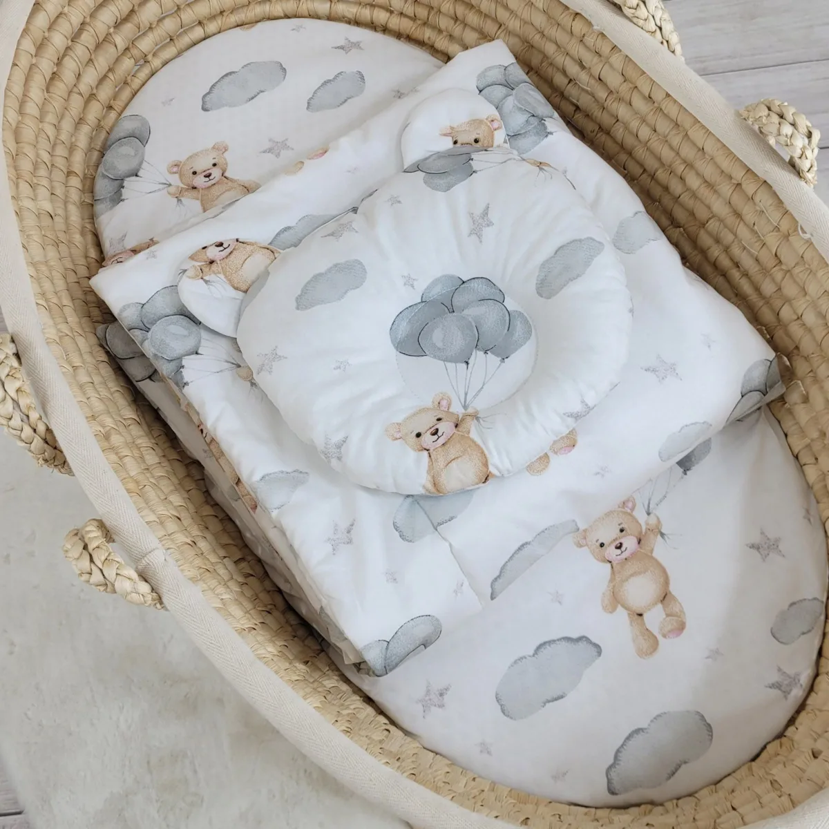 Antklodė su pagalve „Teddy“, 2 vnt. komplektas, meškiukai