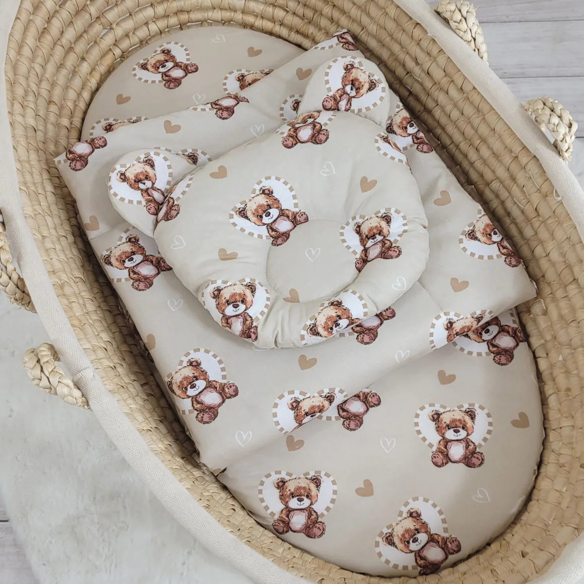 Antklodė su pagalve „Teddy“, 2 vnt. komplektas, meškiukai