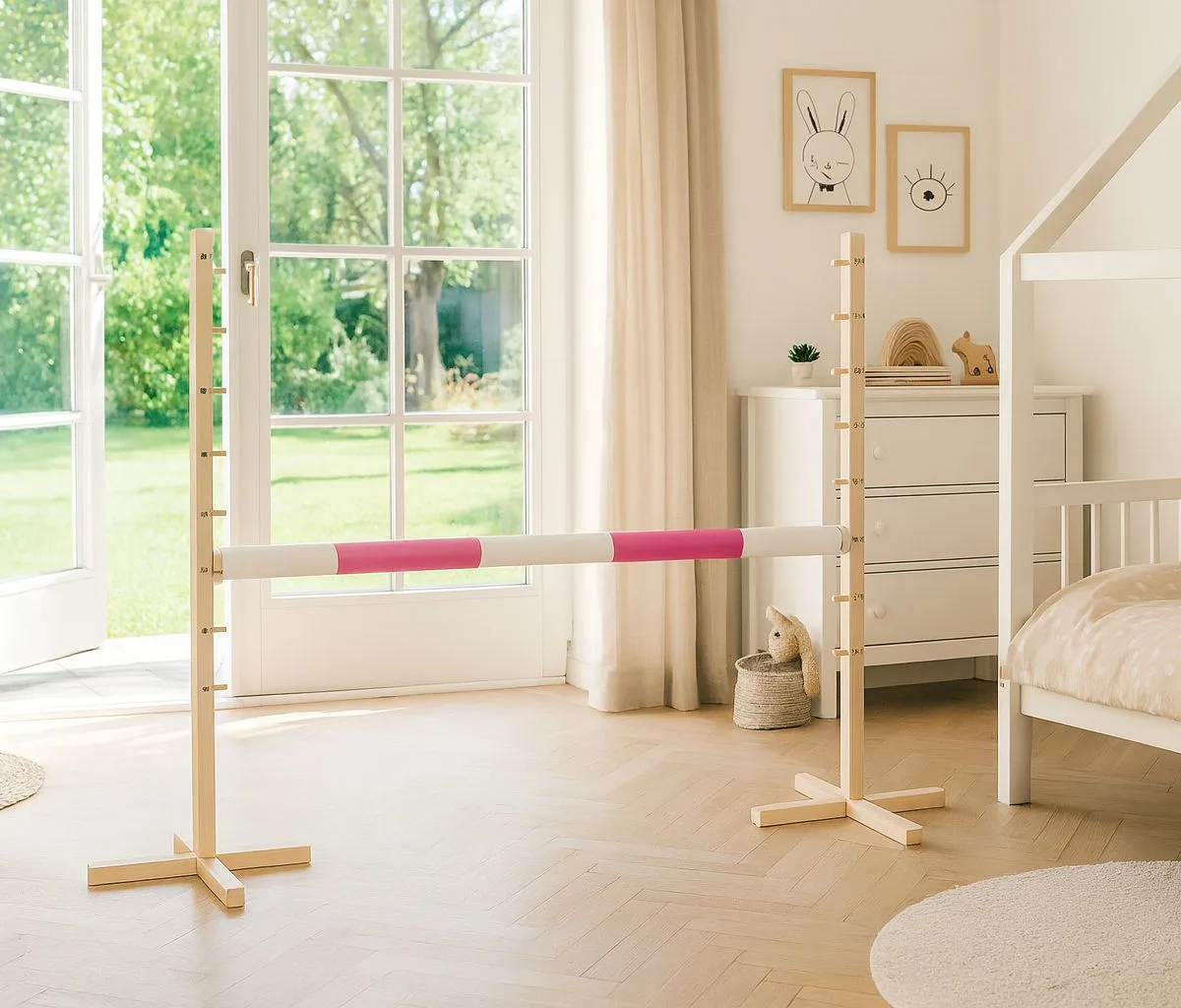 Kartelė šuoliams „Hobby Horse“ žirgui, rožinė, 120 cm