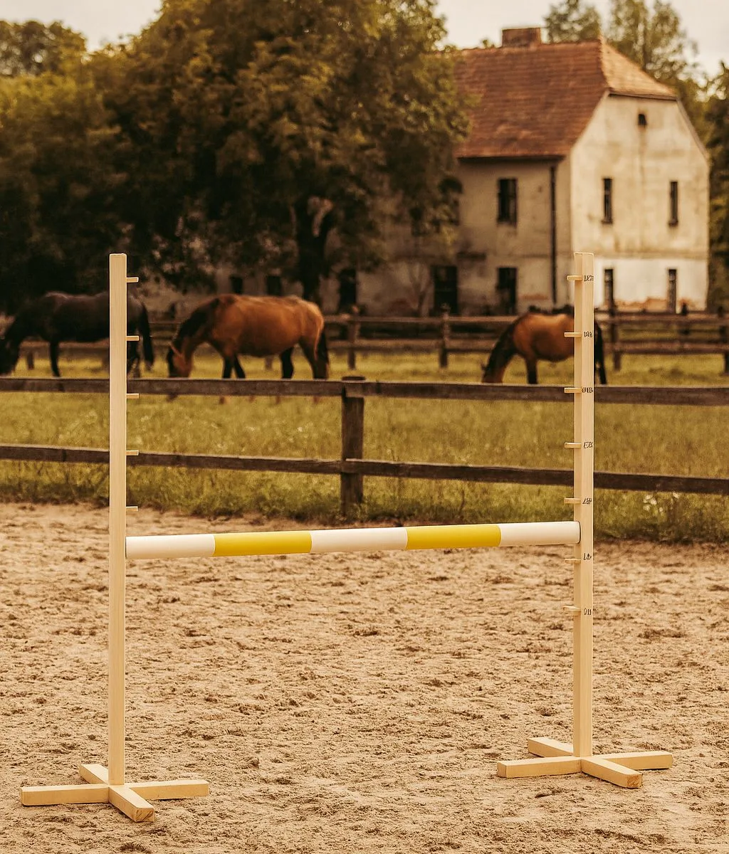 Kartelė šuoliams „Hobby Horse“ žirgui, geltona, 120 cm