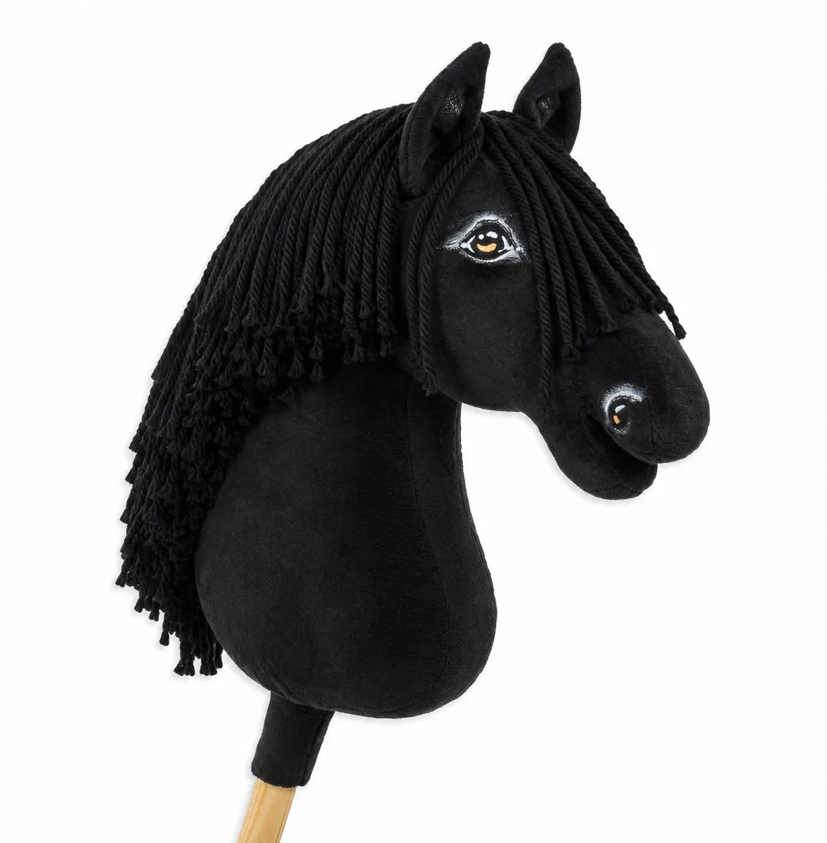 Žirgas ant lazdos „Super Hobby Horse Premium“, juodas žirgas A3