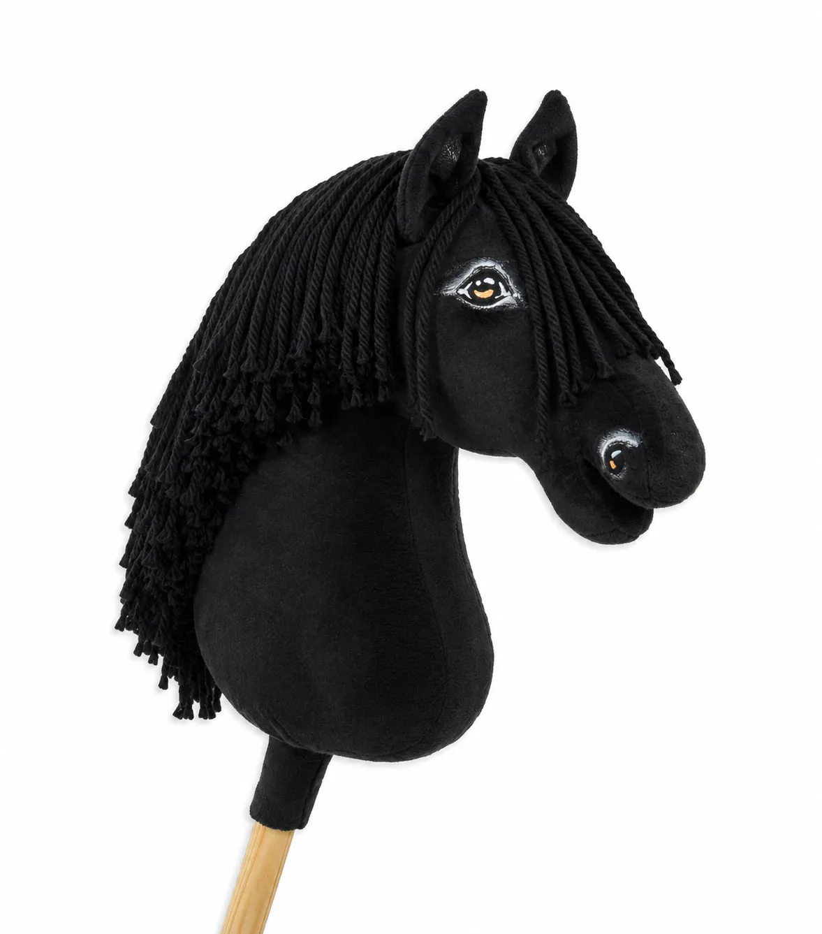 Žirgas ant lazdos „Super Hobby Horse Premium“, juodas žirgas A3
